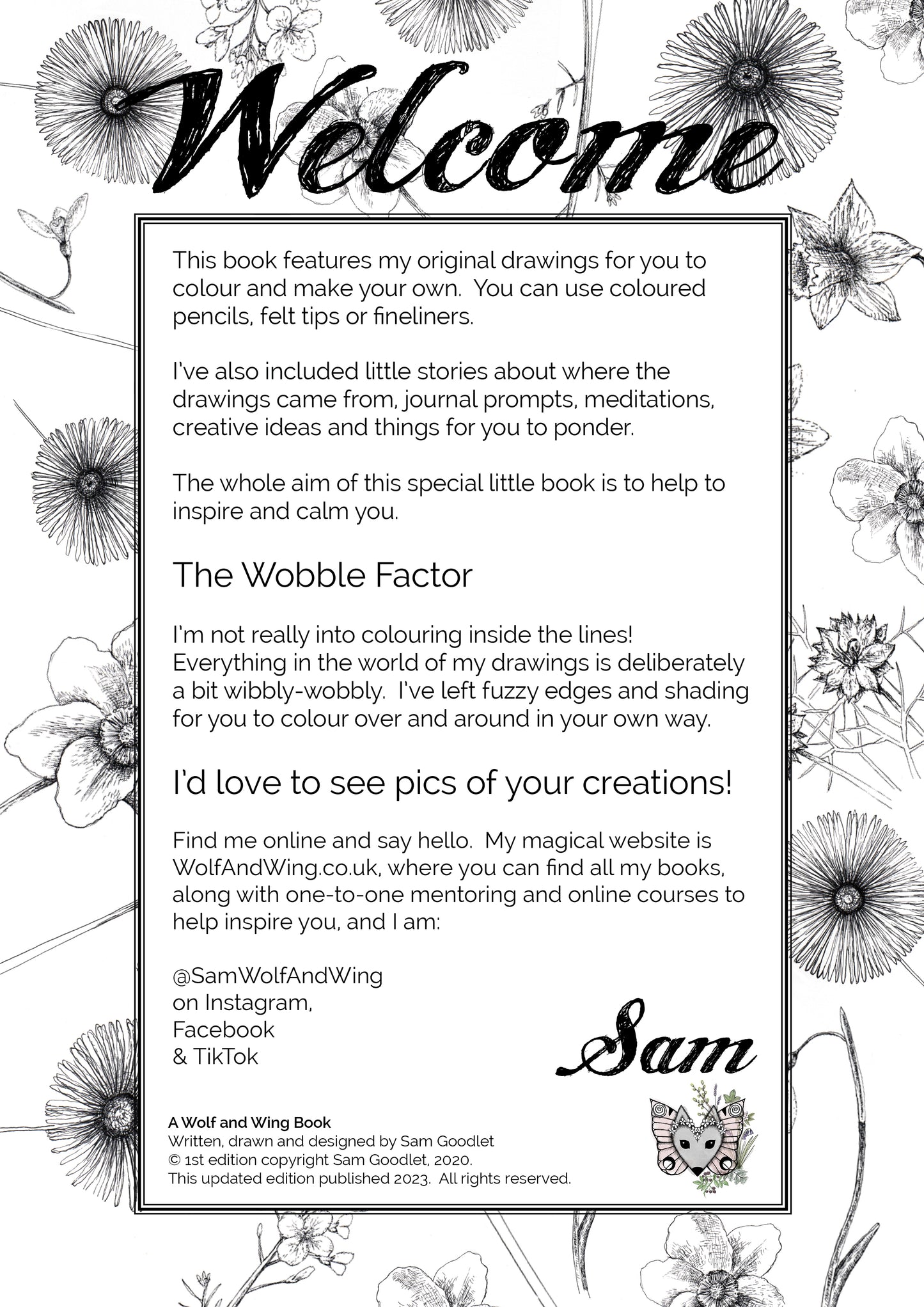 Breathe: Feel calm and inspired. A mindfulness colouring journal (paperback version)