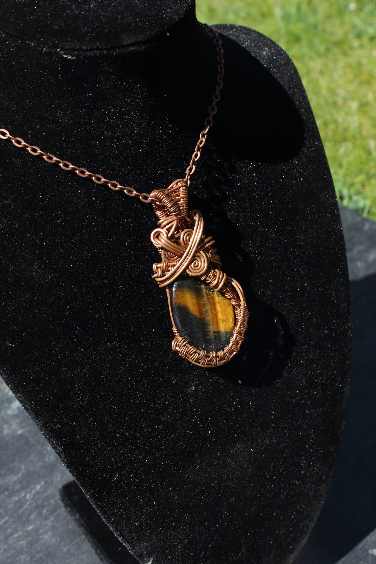Dark Tigers Eye Pendant