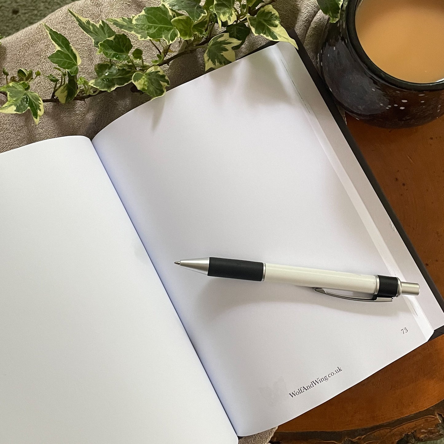 Winged Wolf Logo journal (lined or unlined pages)