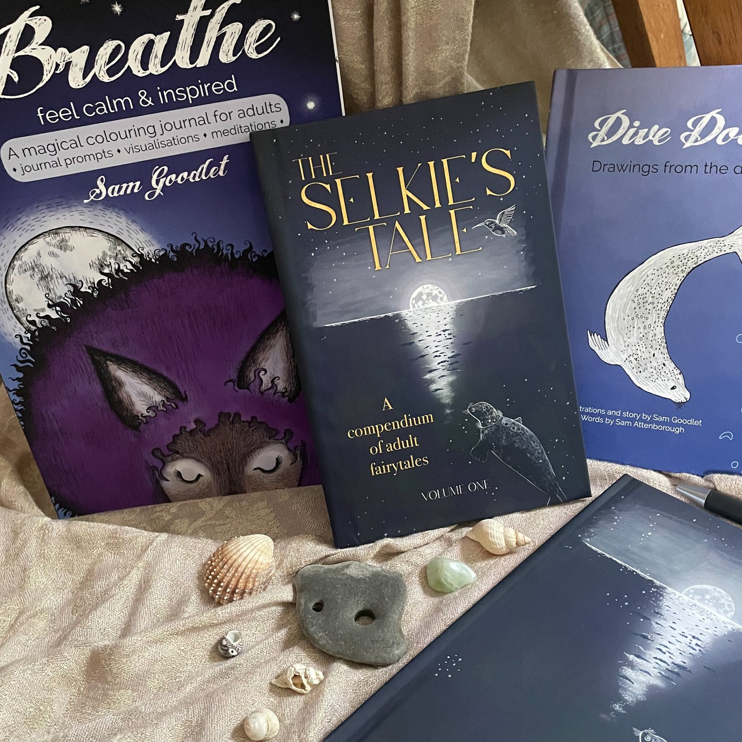 A Selkie's Book Bundle (with Selkie journal options)