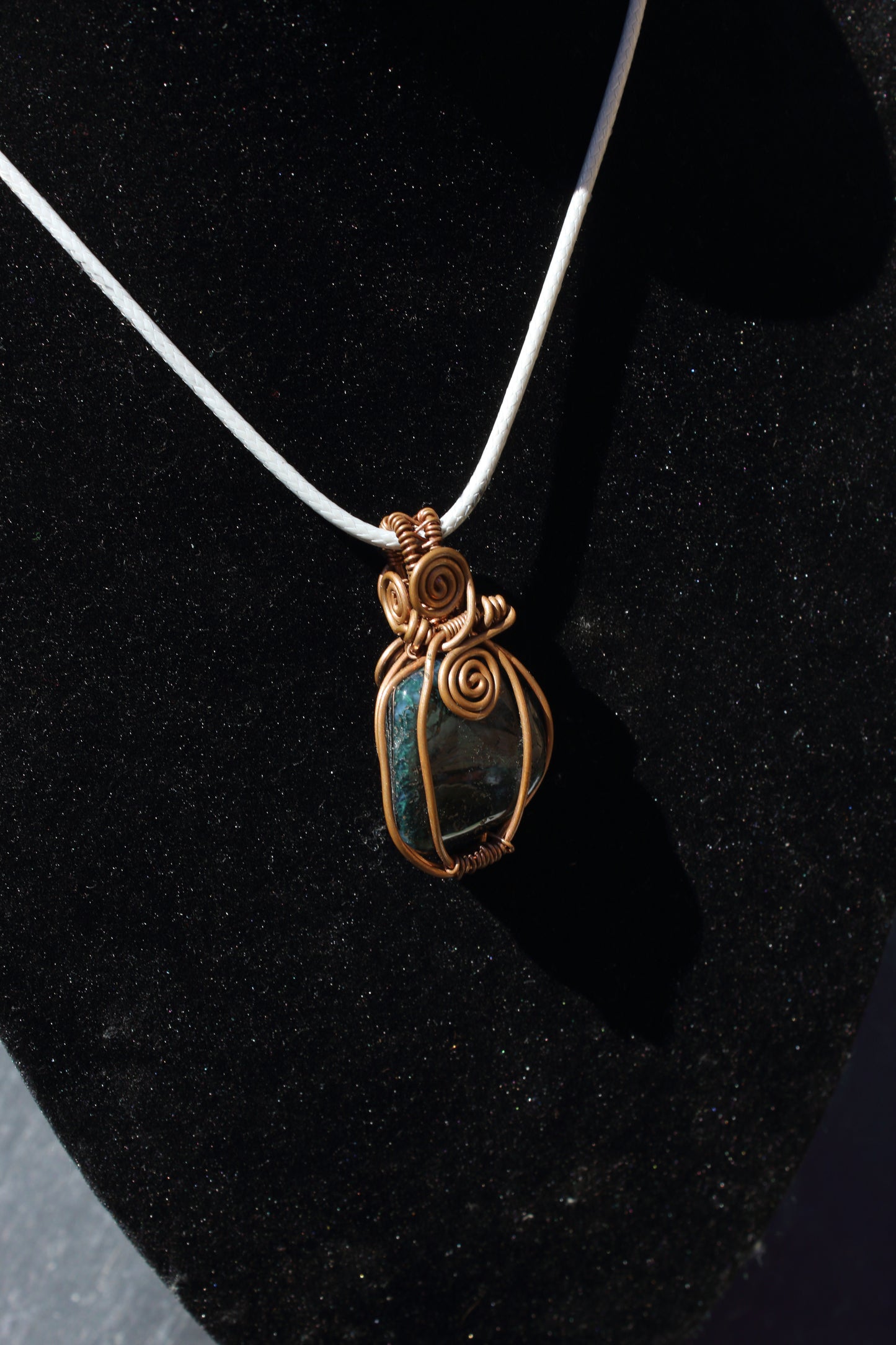 Simple Moss Agate Pendant