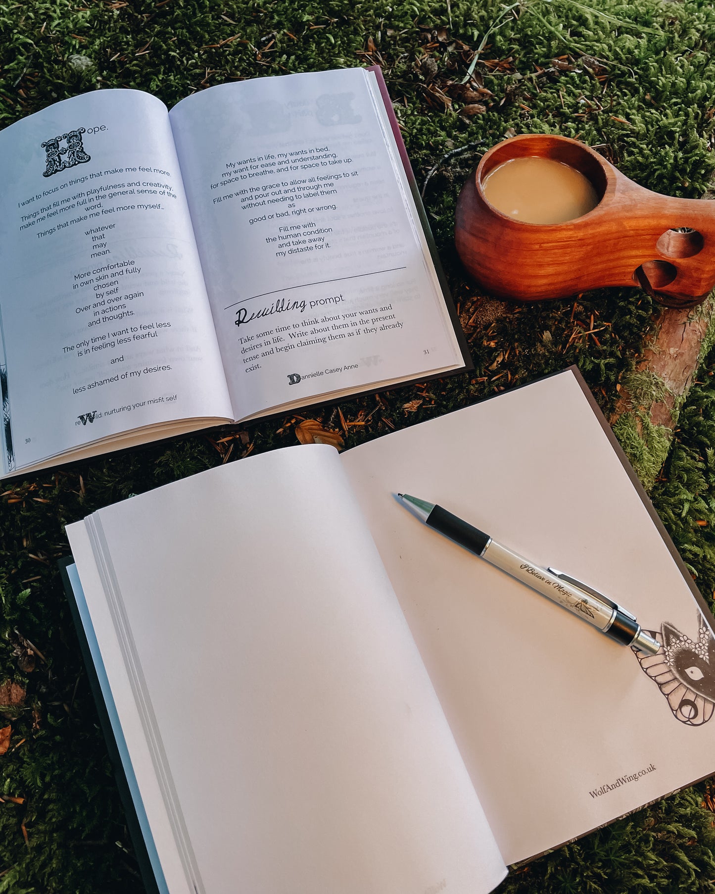 Take your time with a journal and a cup of tea