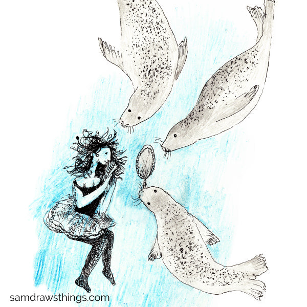 Dive Down: Drawings from the Deep a fairy tale eBook by Sam