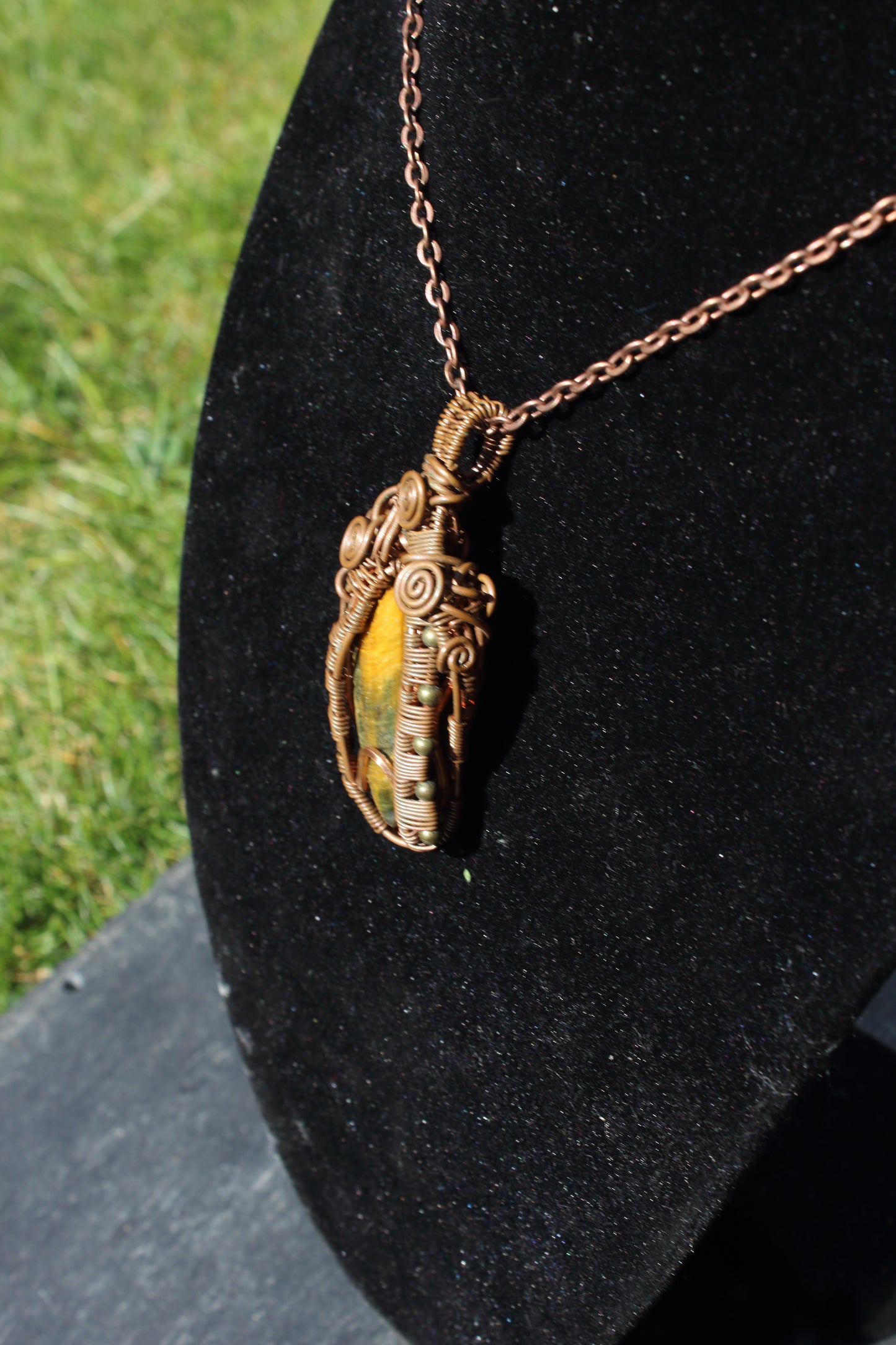 Tiger's Eye Shield Pendant