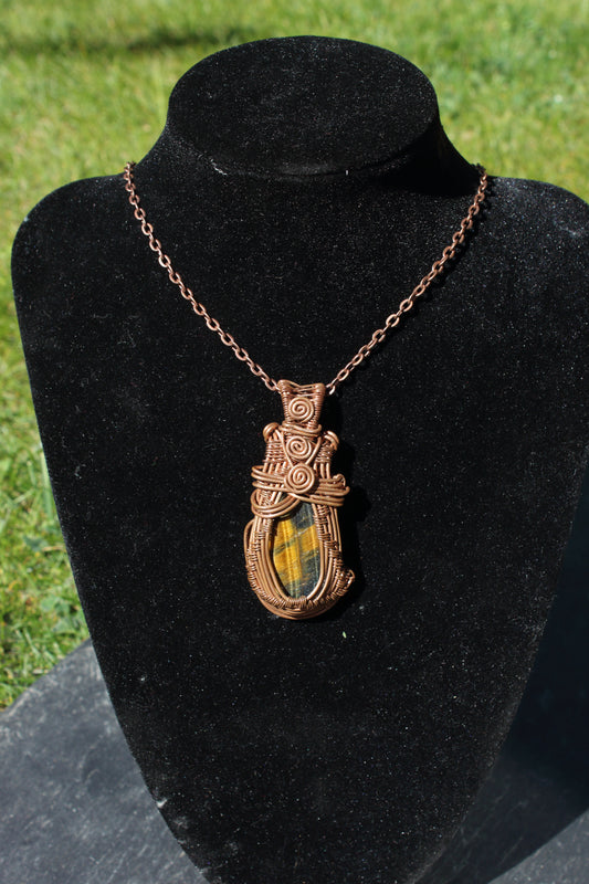 Dark Tigers Eye Pendant