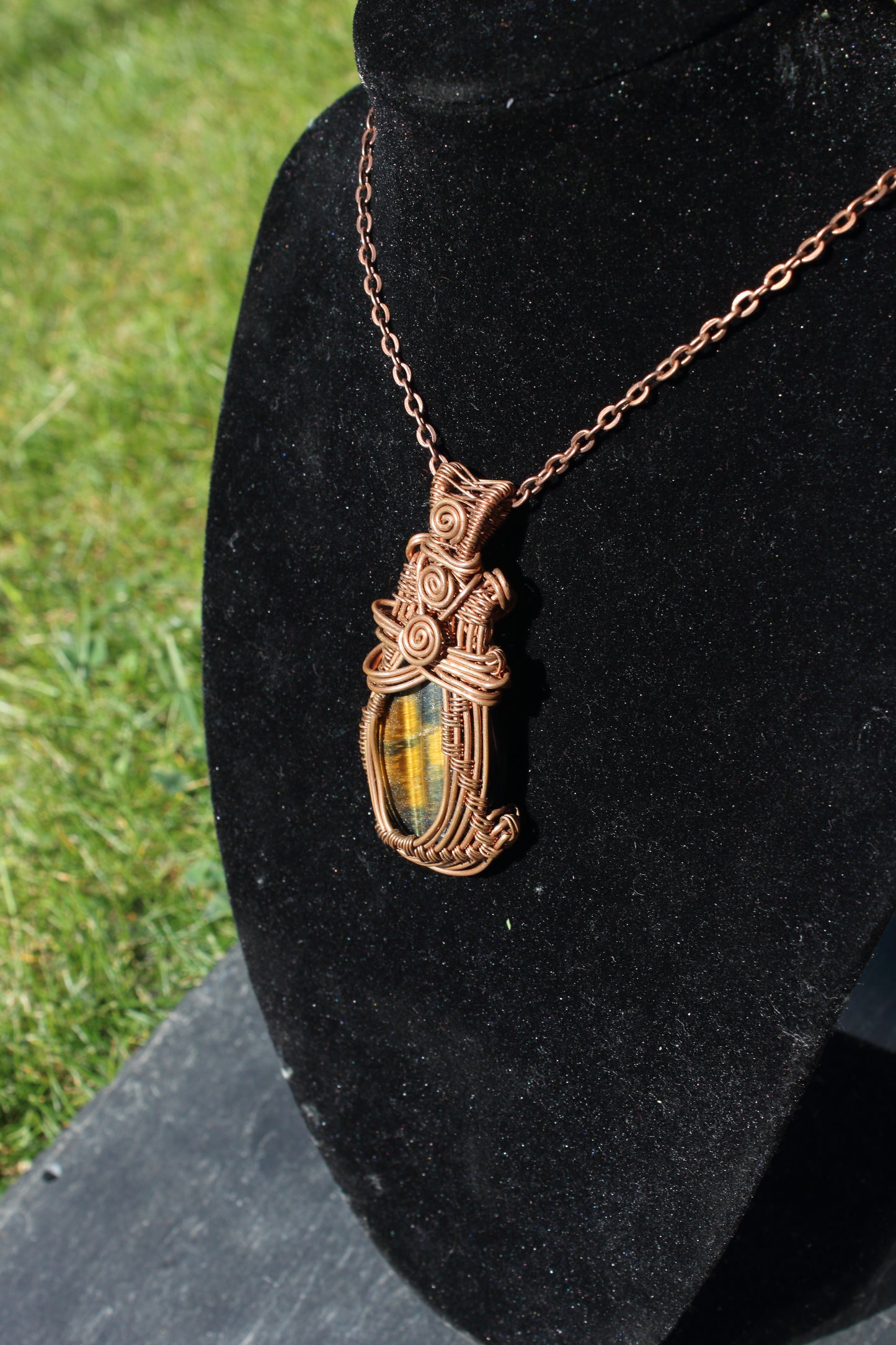 Dark Tigers Eye Pendant