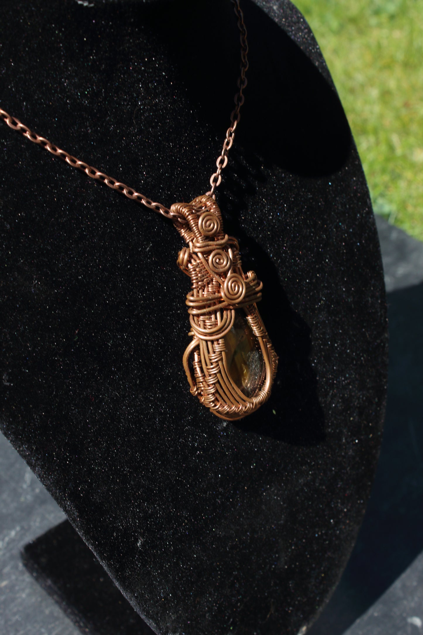 Dark Tigers Eye Pendant
