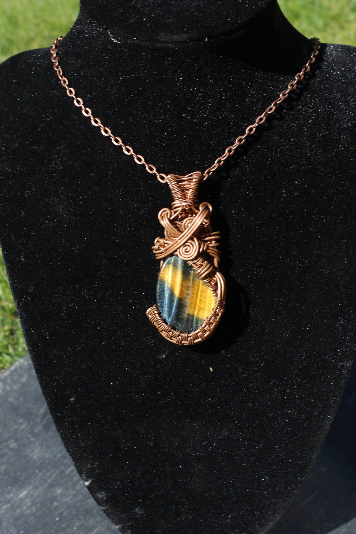 Dark Tigers Eye Pendant