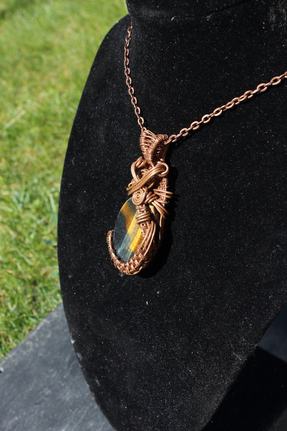 Dark Tigers Eye Pendant