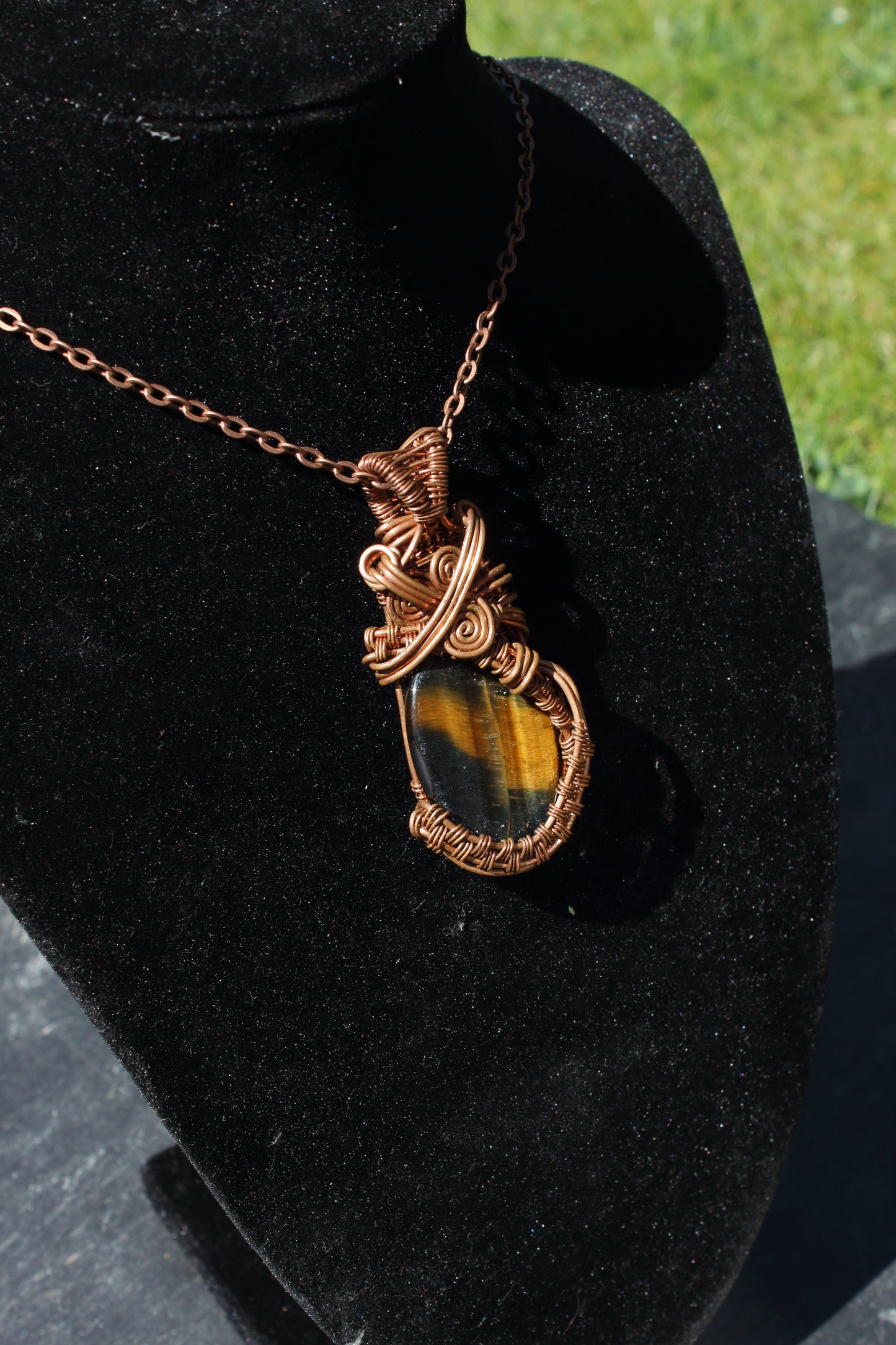Dark Tigers Eye Pendant