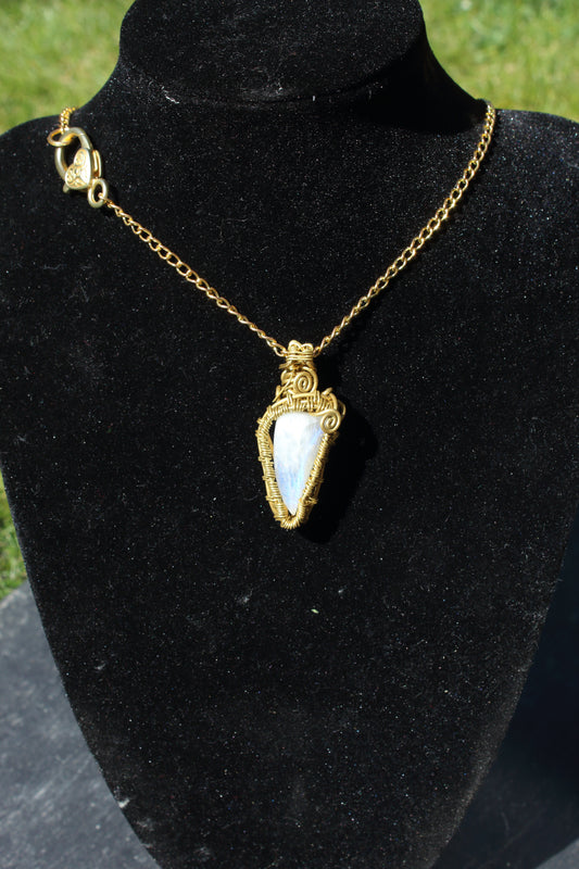 Moonstone Shard pendant