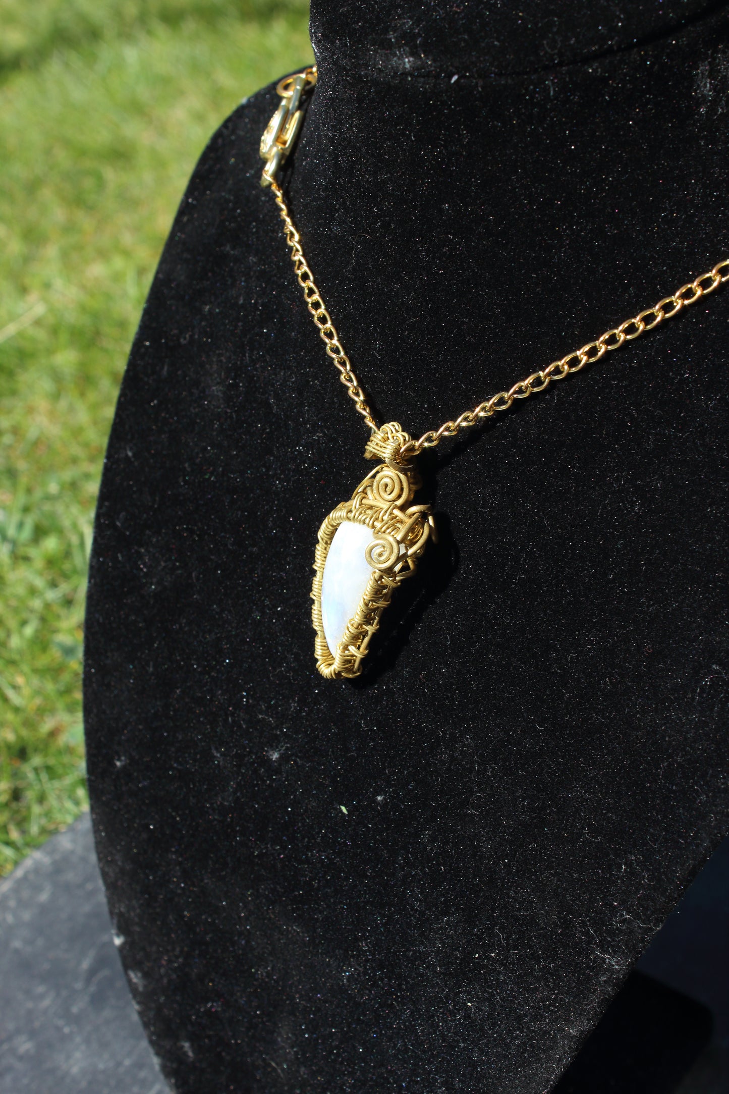 Moonstone Shard pendant