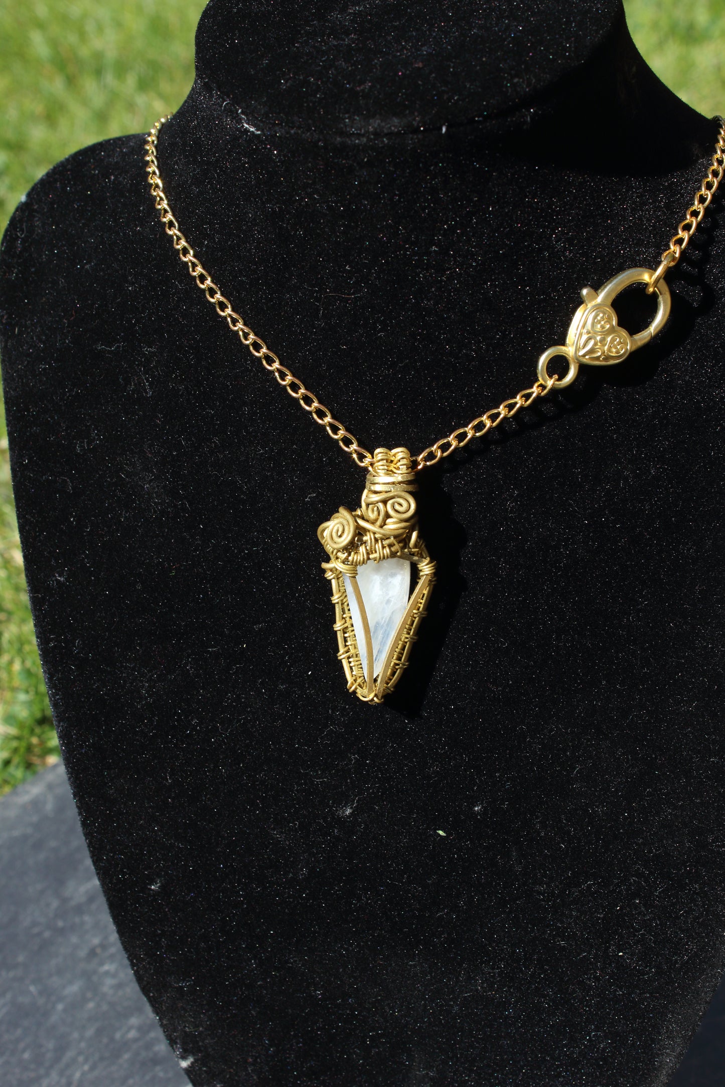 Moonstone Shard pendant