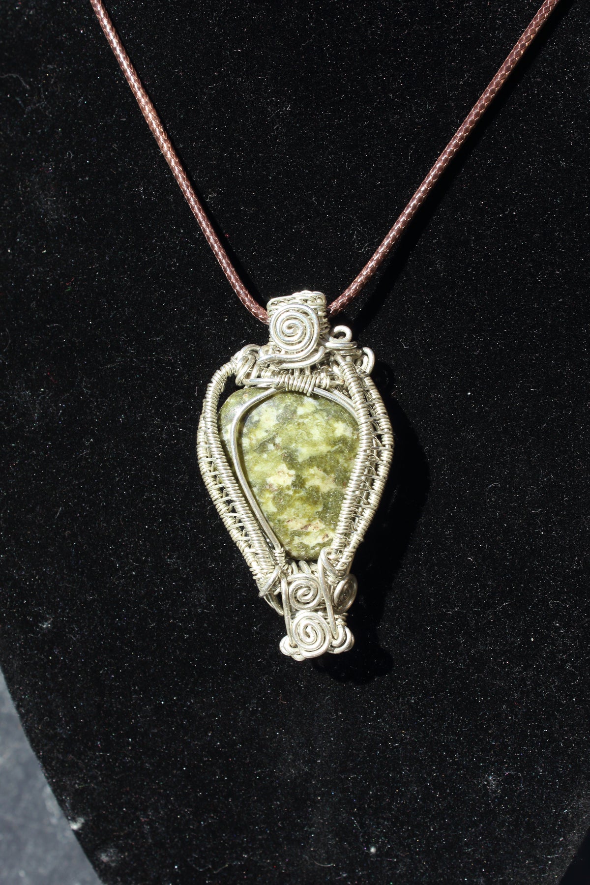 Dragons Blood Jasper 4 way 925 silver pendant