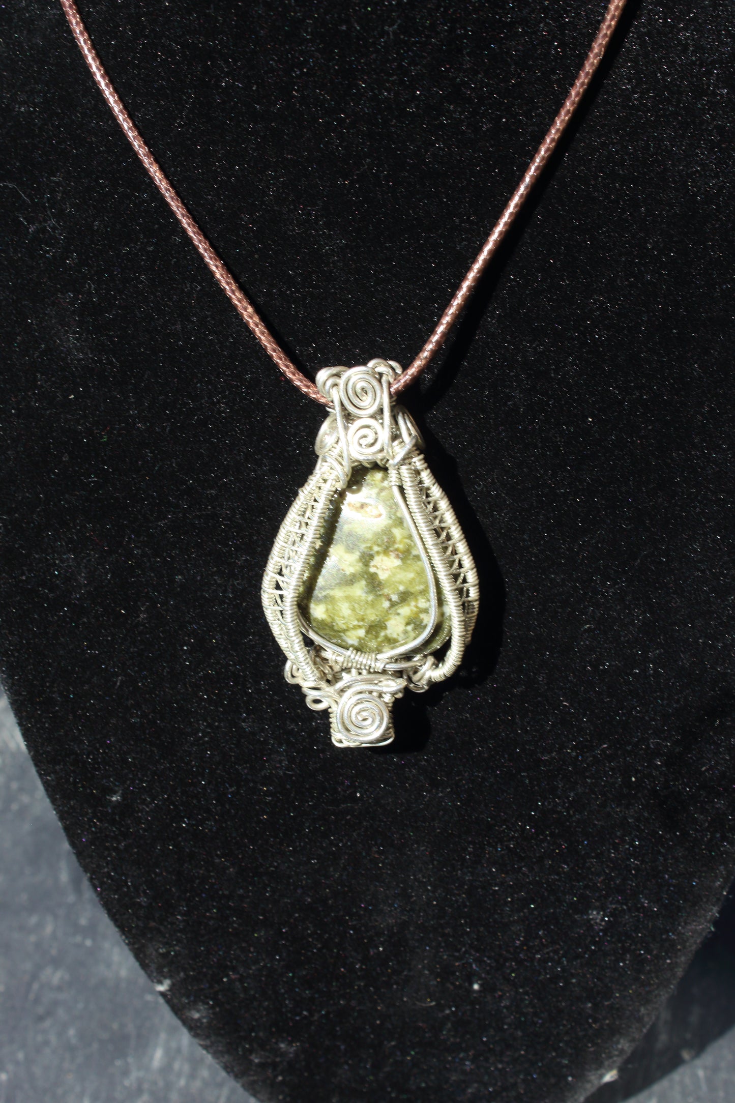 Dragons Blood Jasper 4 way 925 silver pendant