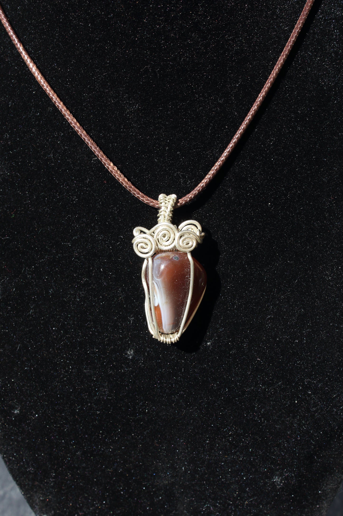 Agate 925 silver pendant