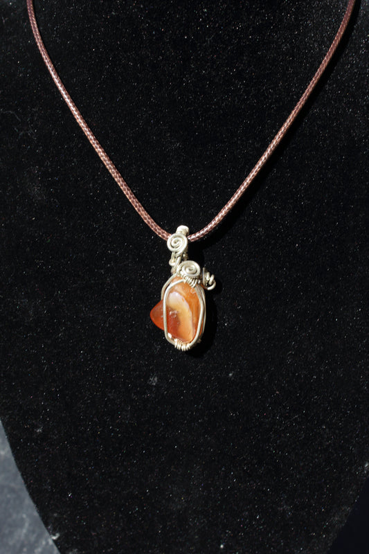 Carnelian 925 Silver Pendant