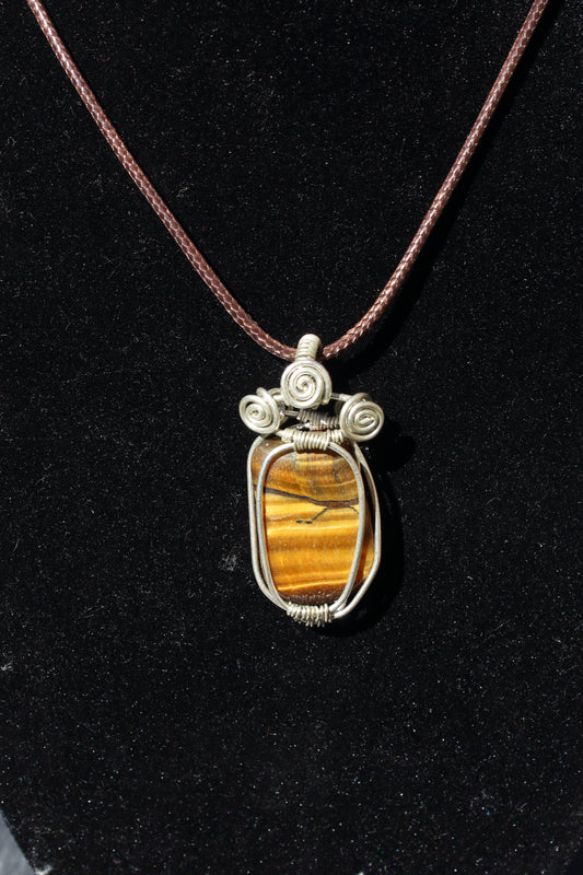 Tigers Eye Silver 925 Pendant