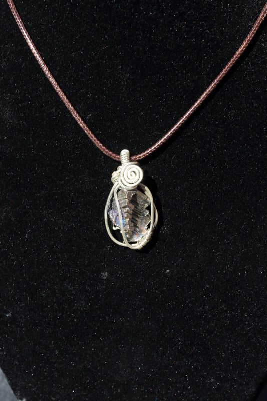 Bismuth Crystal Silver 925 Pendant