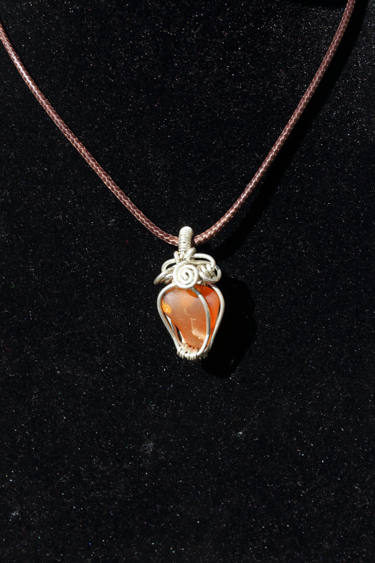 Cloudy Carnelian Silver 925 Pendant