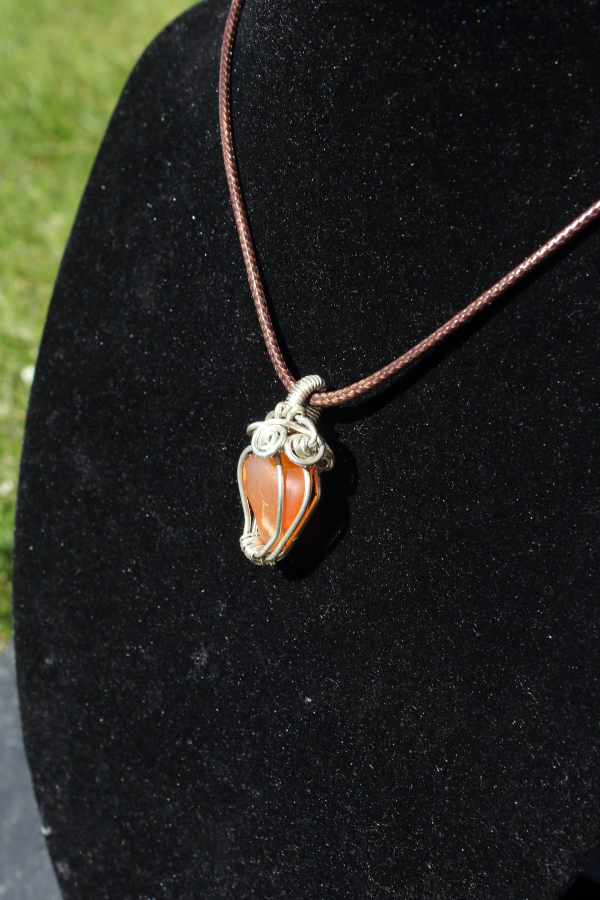 Cloudy Carnelian Silver 925 Pendant