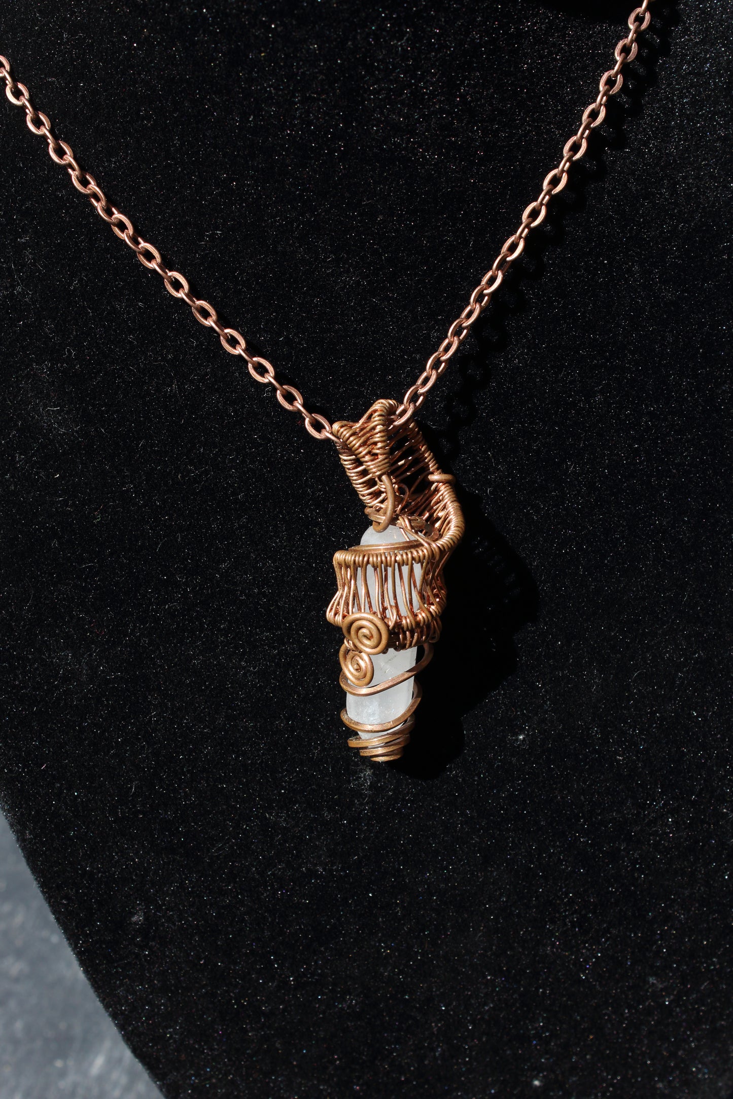 Cloudy Quartz Point Pendant