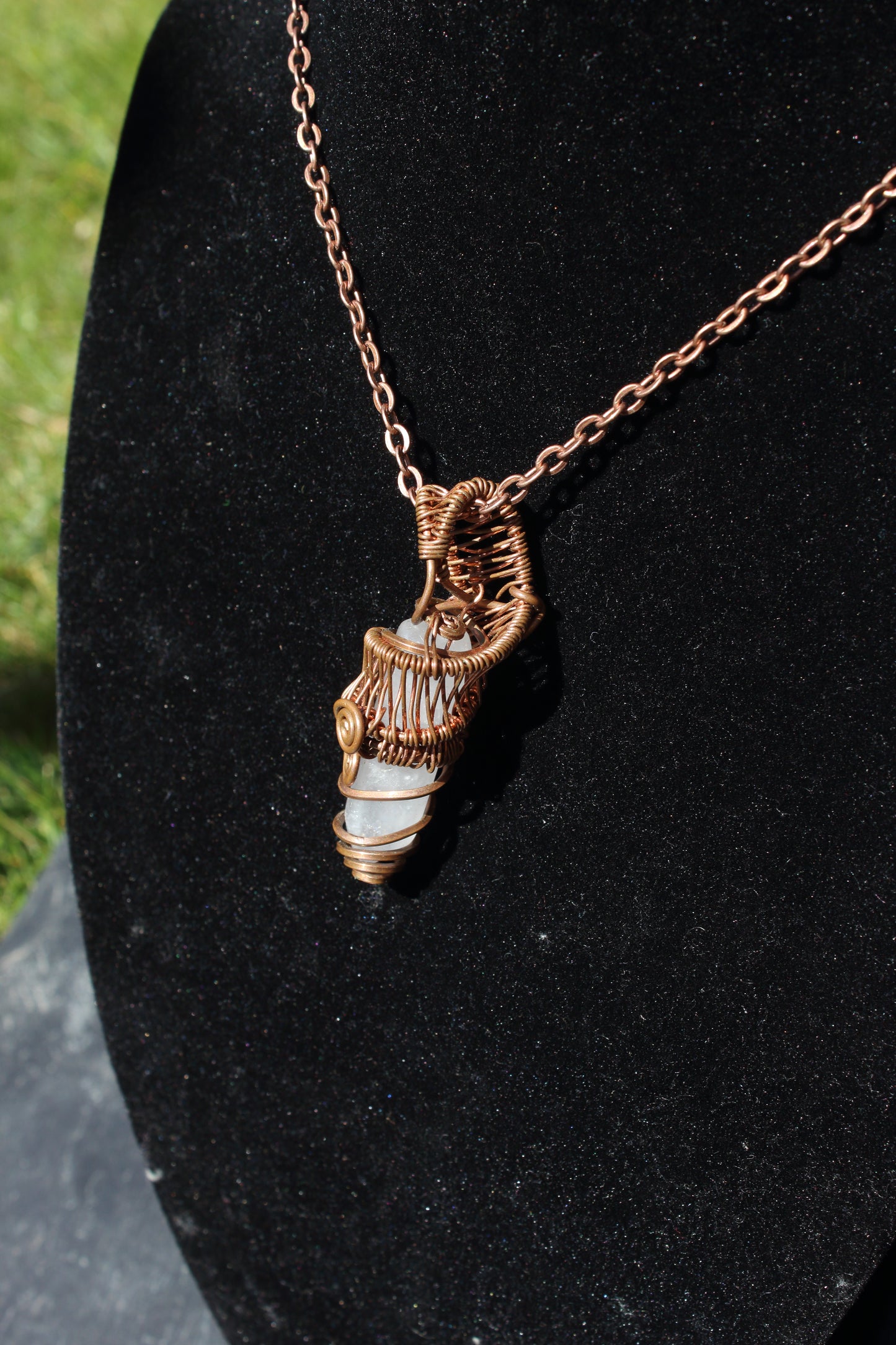 Cloudy Quartz Point Pendant