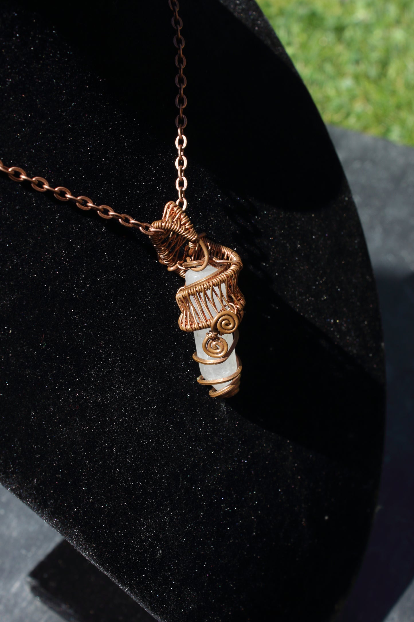Cloudy Quartz Point Pendant
