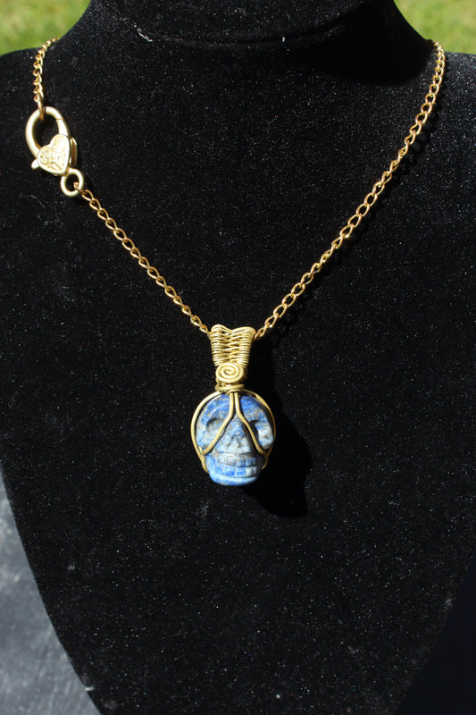 Lapis Lazuli skull Pendant