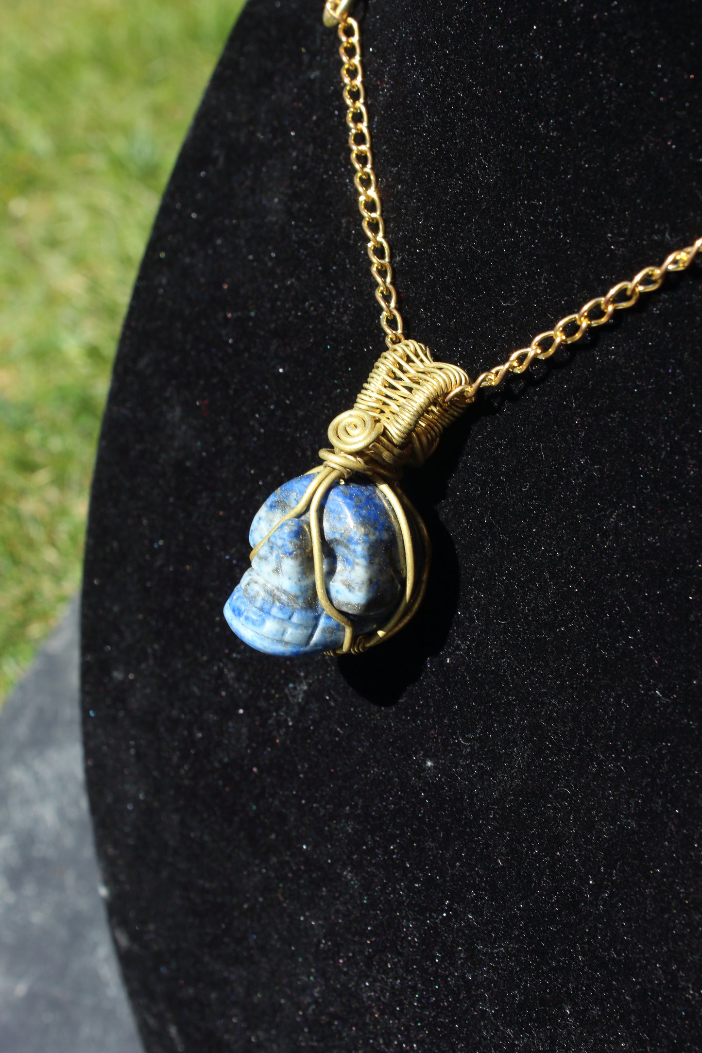 Lapis Lazuli skull Pendant