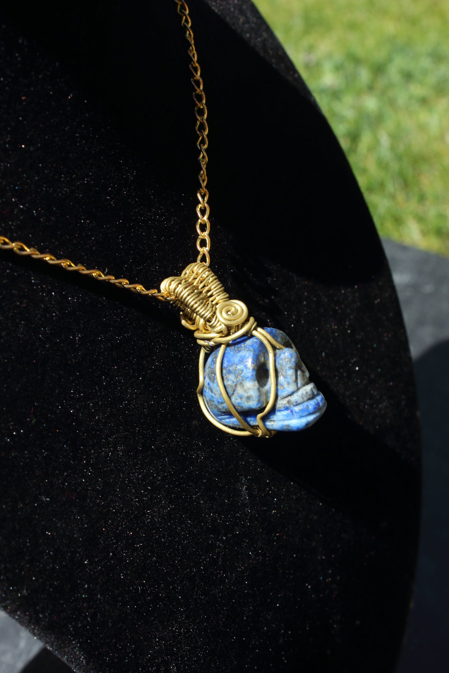 Lapis Lazuli skull Pendant