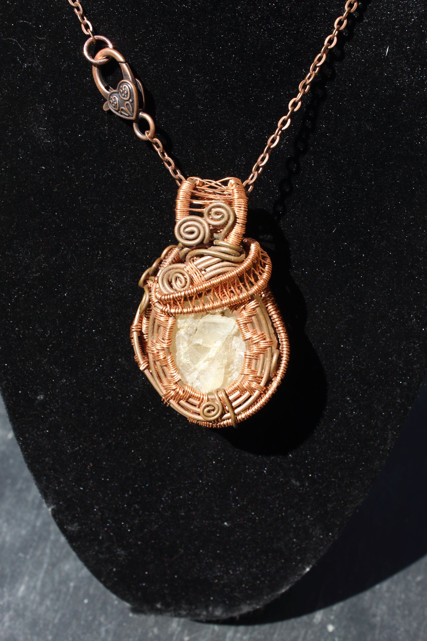 Chunky raw citrine Amulet