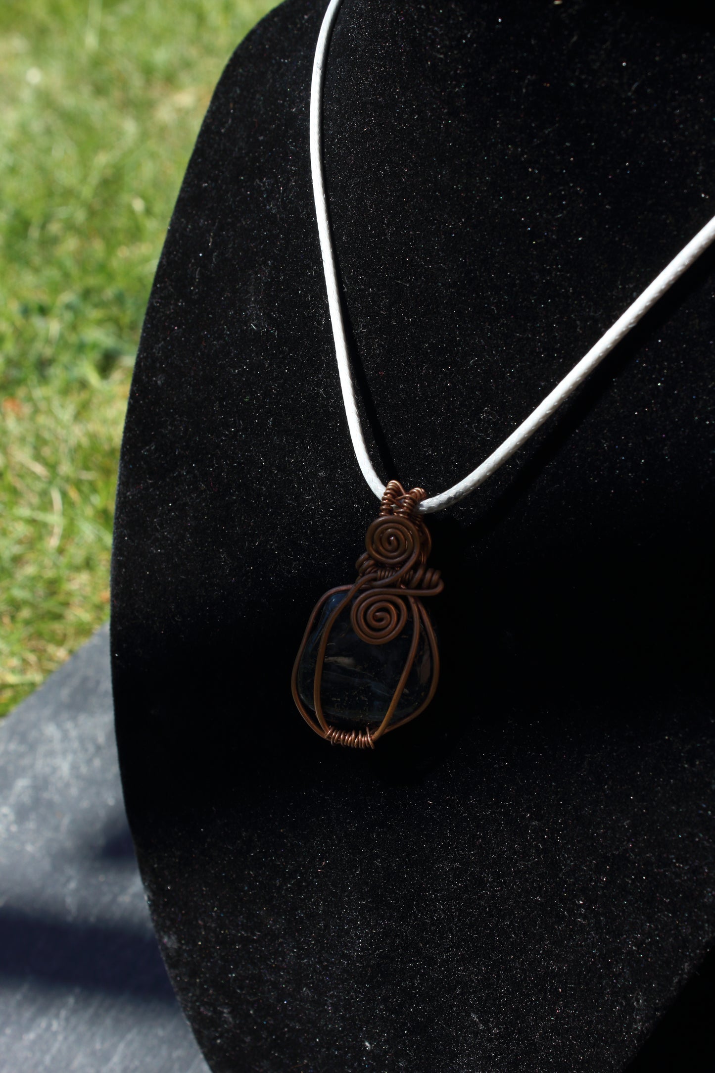 Simple Moss Agate Pendant